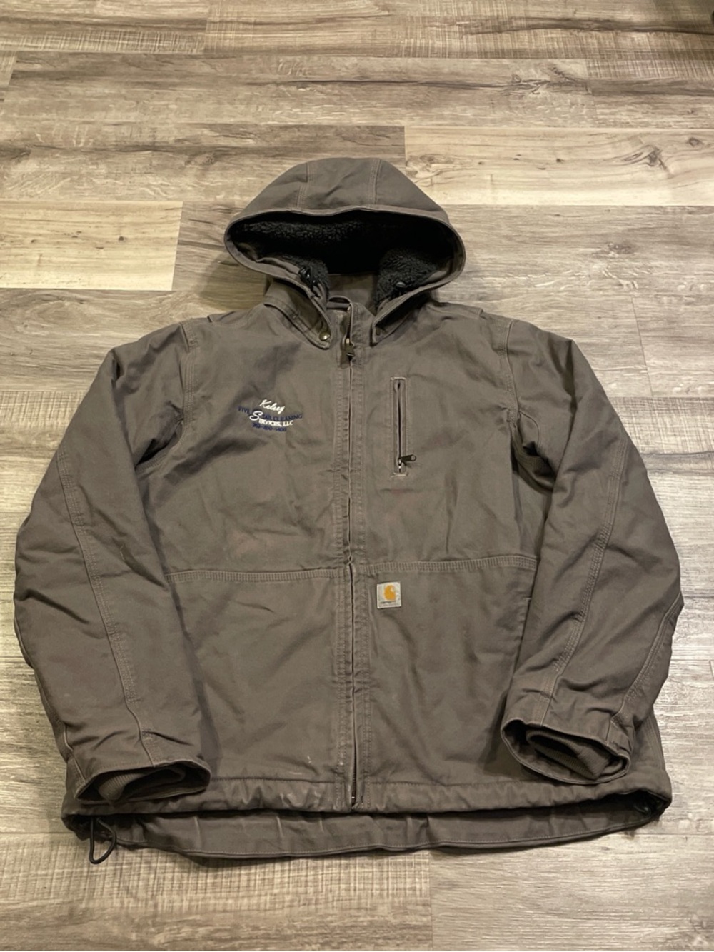 Carhartt grey Hooded Work Jacket